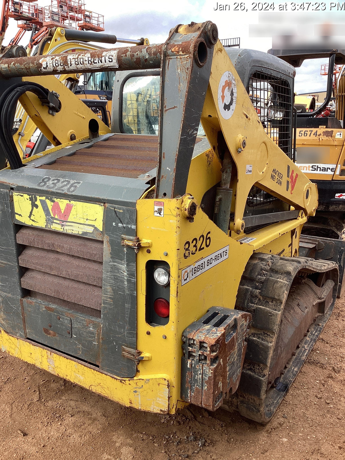 2018 Wacker Neuson ST31 Wacker Neuson ST31 w/Canopy, Selectable EH Controls, Counter weight, Foot Throttle, Bucket Leveling, 75" Smooth Bucket, Pallet Forks