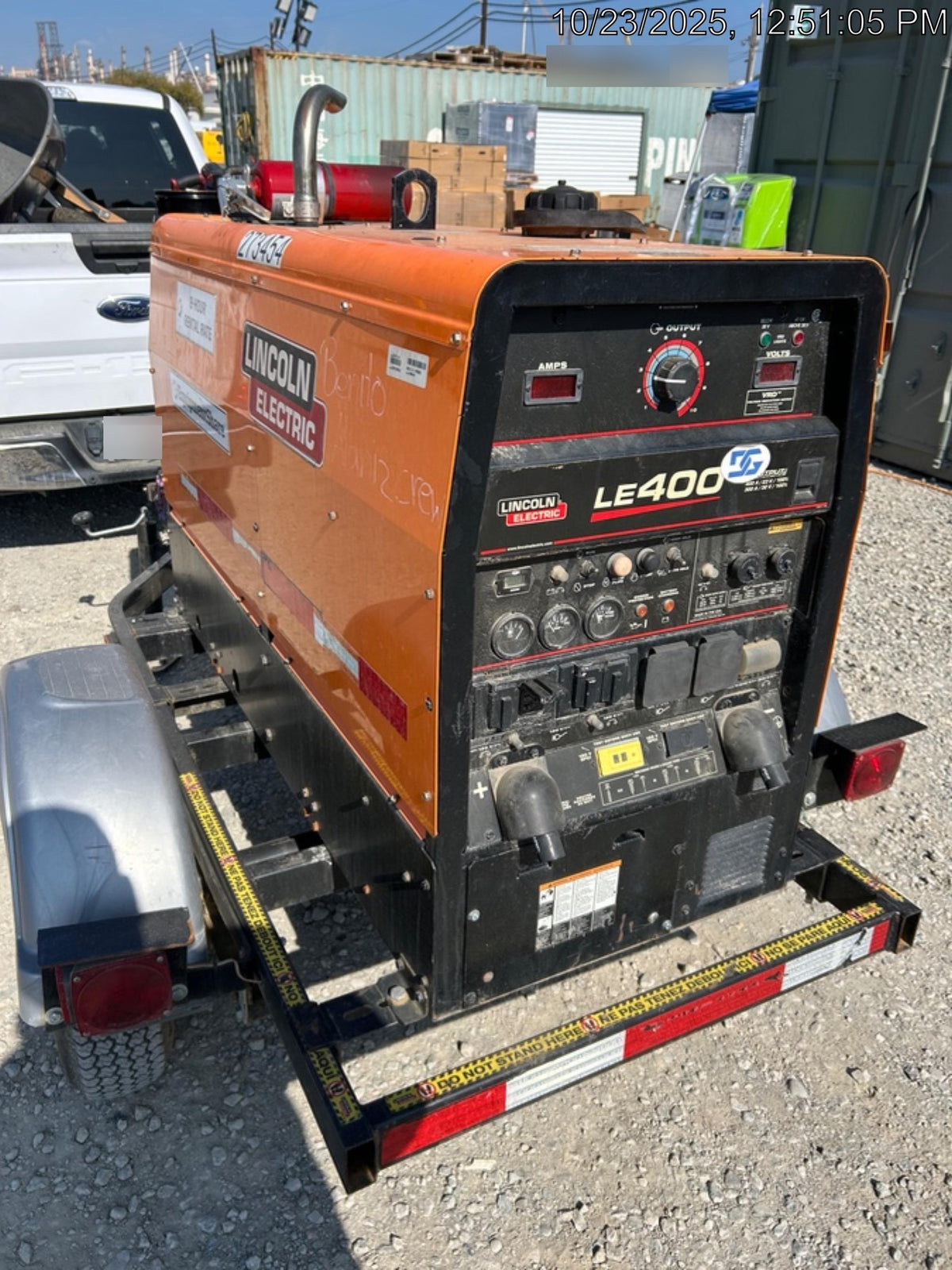 2022 Lincoln Electric LE400 Kubota V1505, Trlr, Cable Rack, Light Kit, ES Decals, T3