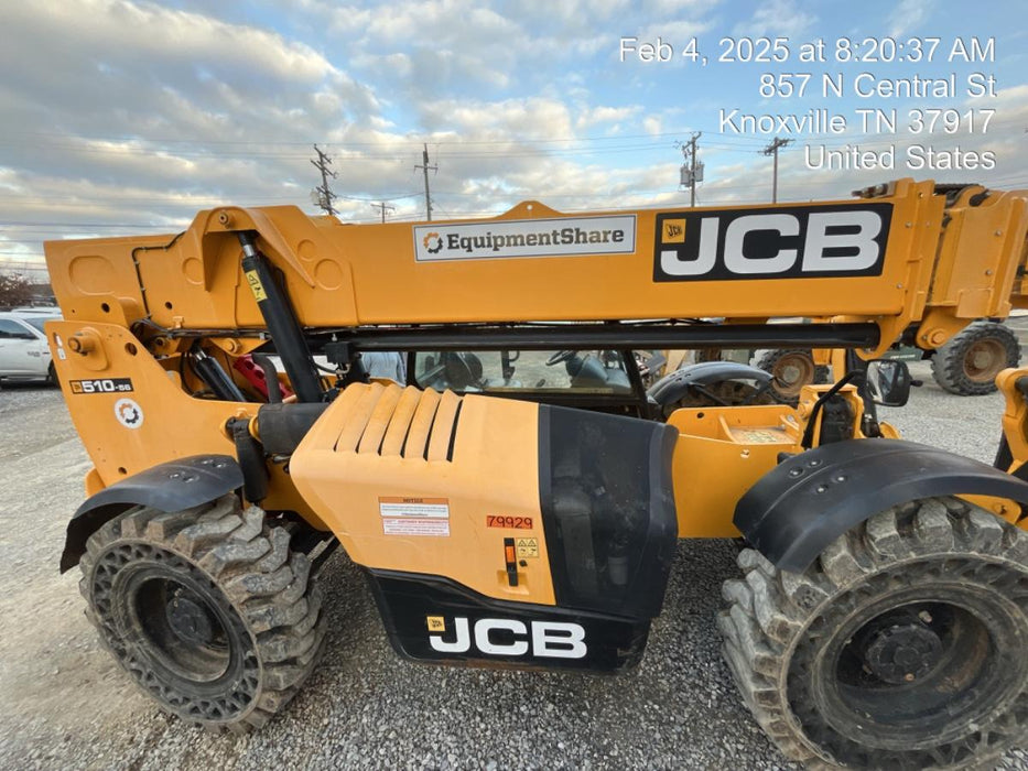 2020 JCB 510-56 Canopy, Solid Tires, Work Lights, Beacon, Aux Hydraulics, Back up Alarm, Lifting Eye, ES Decals