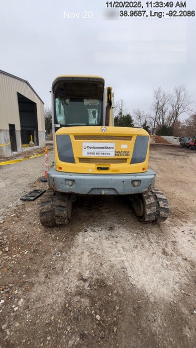 Wacker Neuson ET90 Cab, Long Dipperstick, Track, Bucket