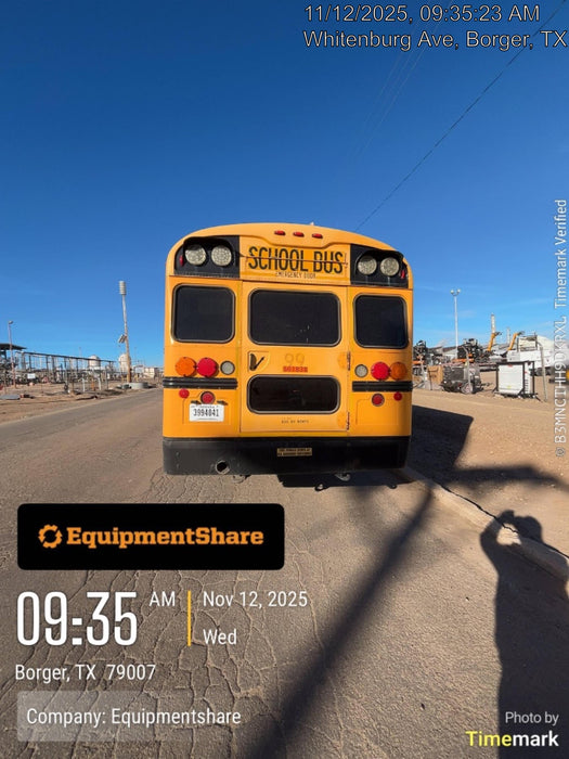 2012 BLUE BIRD 72 Passenger Bus