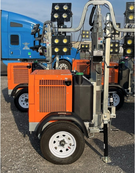 2024 Wanco WLTT-4MM4K Diesel, Deep Sea Controller, Shore Power Plug, Auto Start, (4) 350W LED Floodlights, 4kW Generator, 60 Gal Fuel Tank, 2" Ball, T3