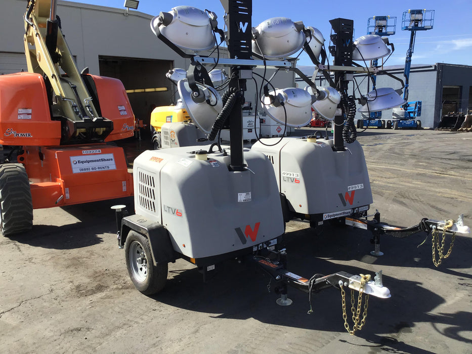 2019 Wacker Neuson LTV6L-MH Mobile Light Tower w/Fuel Level Sensor Installed
