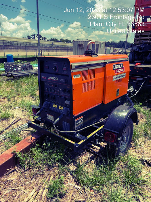 2022 Lincoln Electric LE400 Kubota V1505, Trlr, Cable Rack, Light Kit, ES Decals, T3