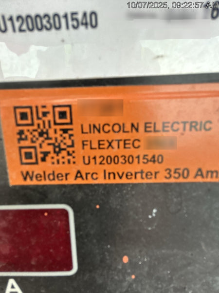 2020 LINCOLN ELECTRIC FLEXTEC 350X