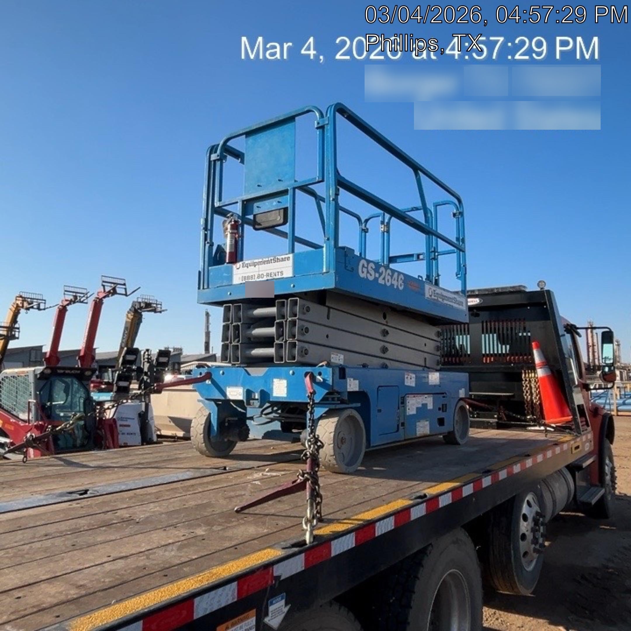2019 Genie GS-2646 folding rails with full height swing gate