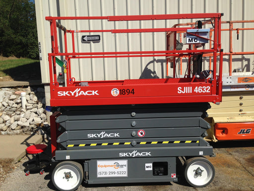 2016 Skyjack SJIII-4632 32' Electric Scissor Lift, Wide Deck