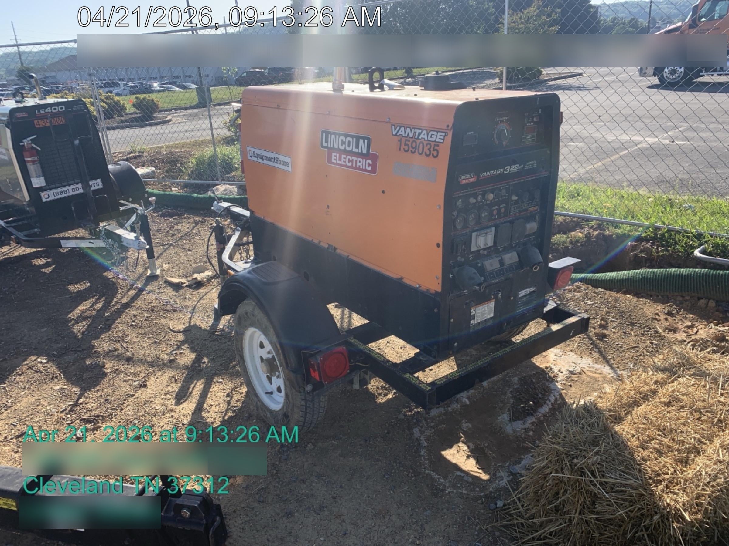 2021 Lincoln Electric Vantage 322 Vantage 322 Ready Pak 3 w/ Decals, ORANGE (includes trailer, cable rack, fender light kit) NO Telematics