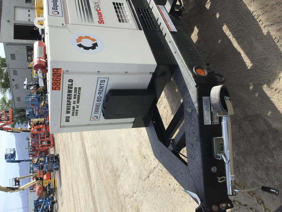 2020 Multiquip DLW400ESA4 400 amp Welder, 14kW, 120/240V, T4F Kubota, Trailer