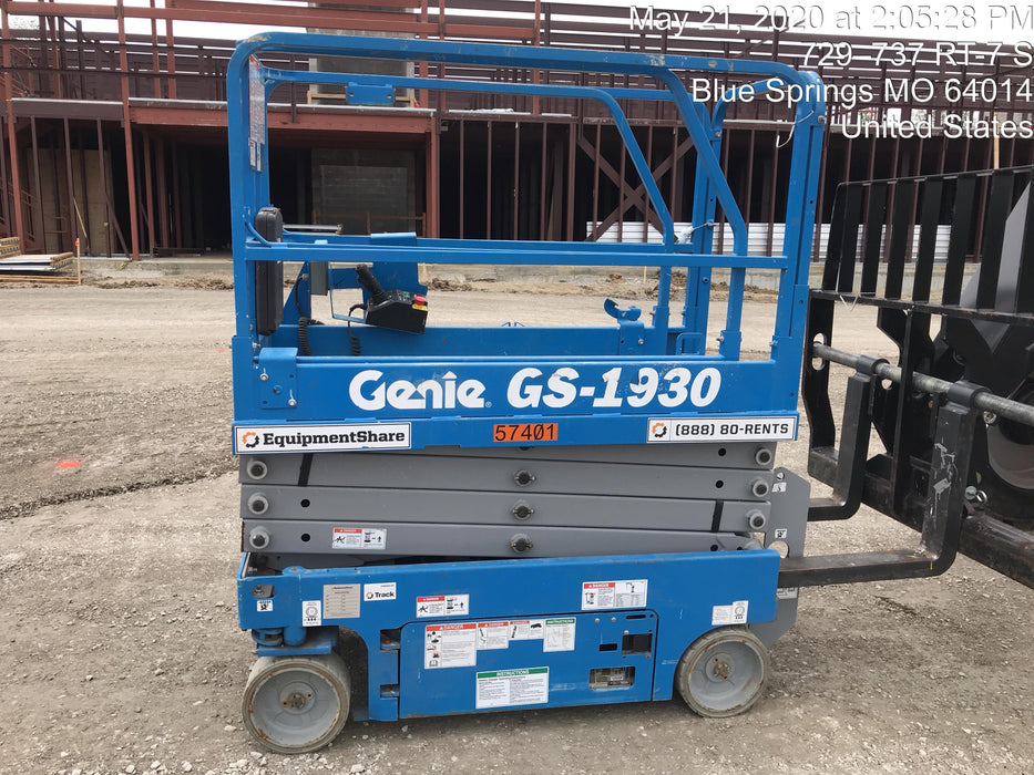 2016 Genie GS-1930 Standard Rental Specs