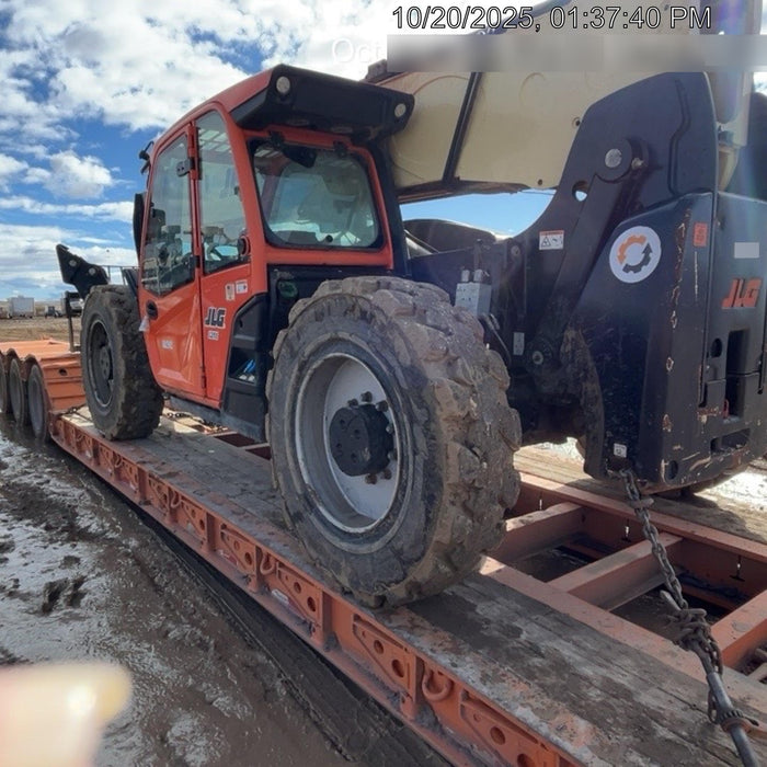 2019 JLG 1255 JLG 1255 T4F w/Full Cab, HVAC, Solid Tires, Work Lights/Beacon, 60" Carriage/Forks