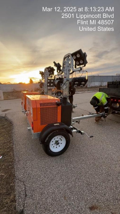 2024 Wanco WLTT-4MM4K Diesel, Deep Sea Controller, Shore Power Plug, Auto Start, (4) 350W LED Floodlights, 4kW Generator, 60 Gal Fuel Tank, 2" Ball, T3