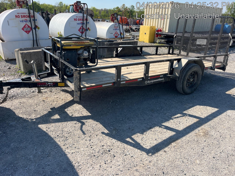 2025 BARLOW 14' NONTILT SINGLE AXLE TRAILER