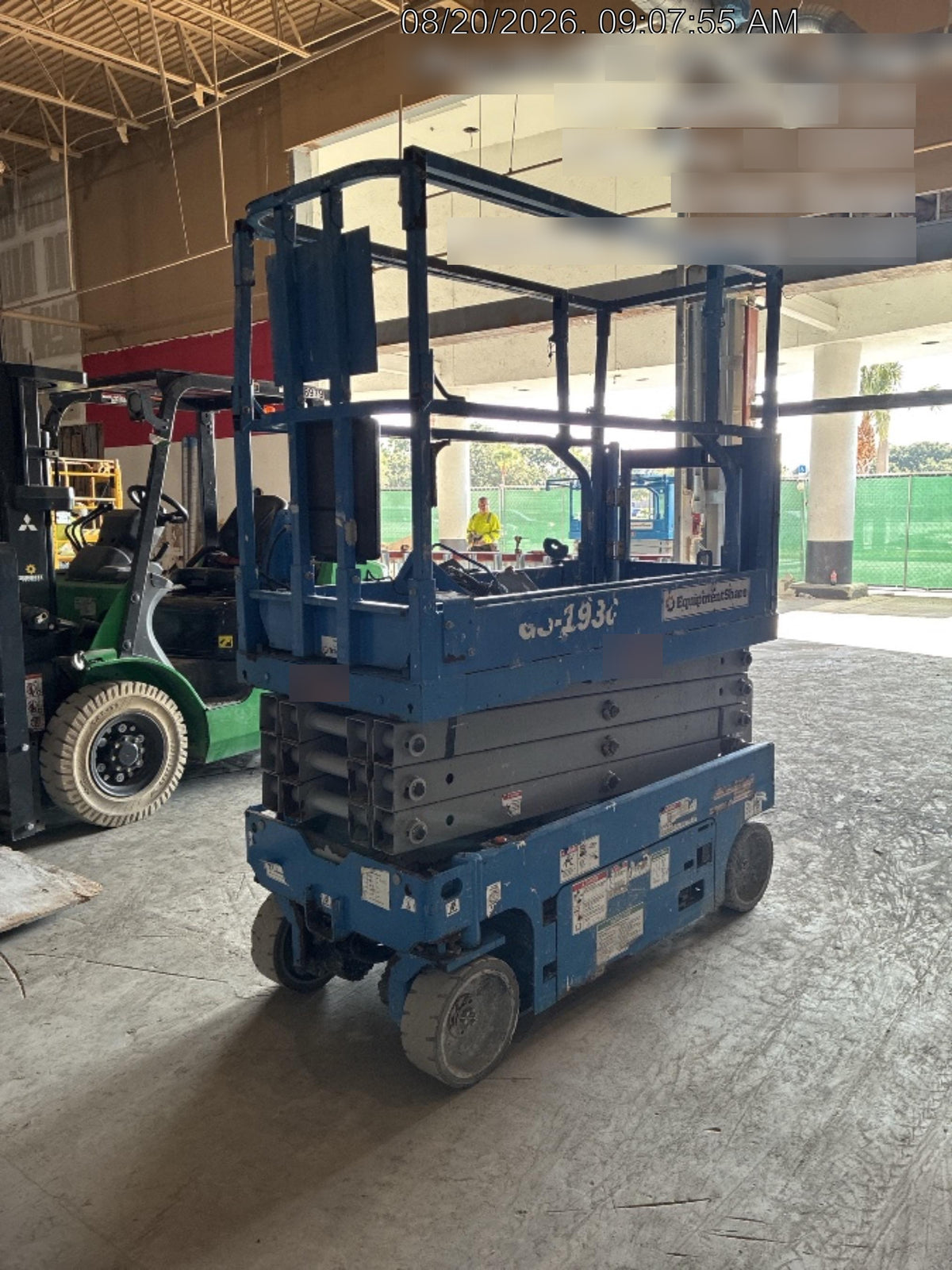 2020 Genie GS-1930 Solid Non Marking Tires, Beacon, Folding rails with half height swing gate
