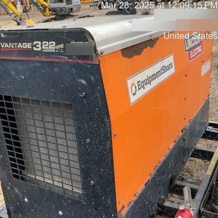 2021 Lincoln Electric Vantage 322 Vantage 322 Ready Pak 3 w/ Decals, ORANGE (includes trailer, cable rack, fender light kit) NO Telematics