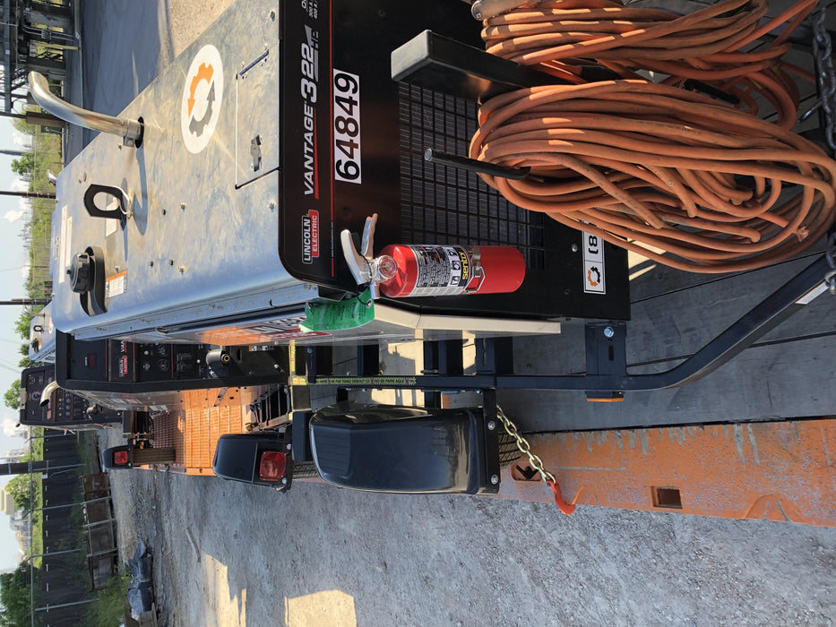 2020 Lincoln Electric Vantage 322 Welder Ready-Pak 3, w/ GPS & Decals (includes trailer, cable rack, fender light kit)