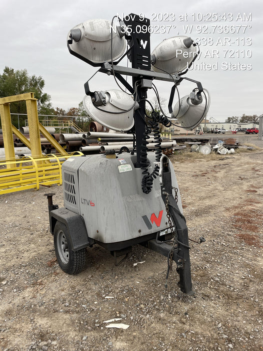 2019 Wacker Neuson LTV6L-MH Wacker Neuson LTV6L Mobile Light Tower w/Fuel Level Sensor Installed
