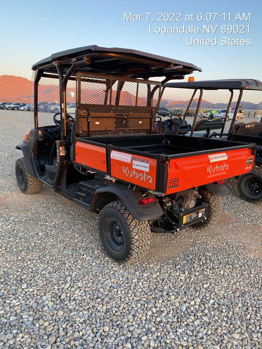 2022 Kubota RTV-X1140W-H Plastic Canopy, Windshield Acrylic Clear, LED Strobe Light, Wire Harness Kit, Back up Alarm