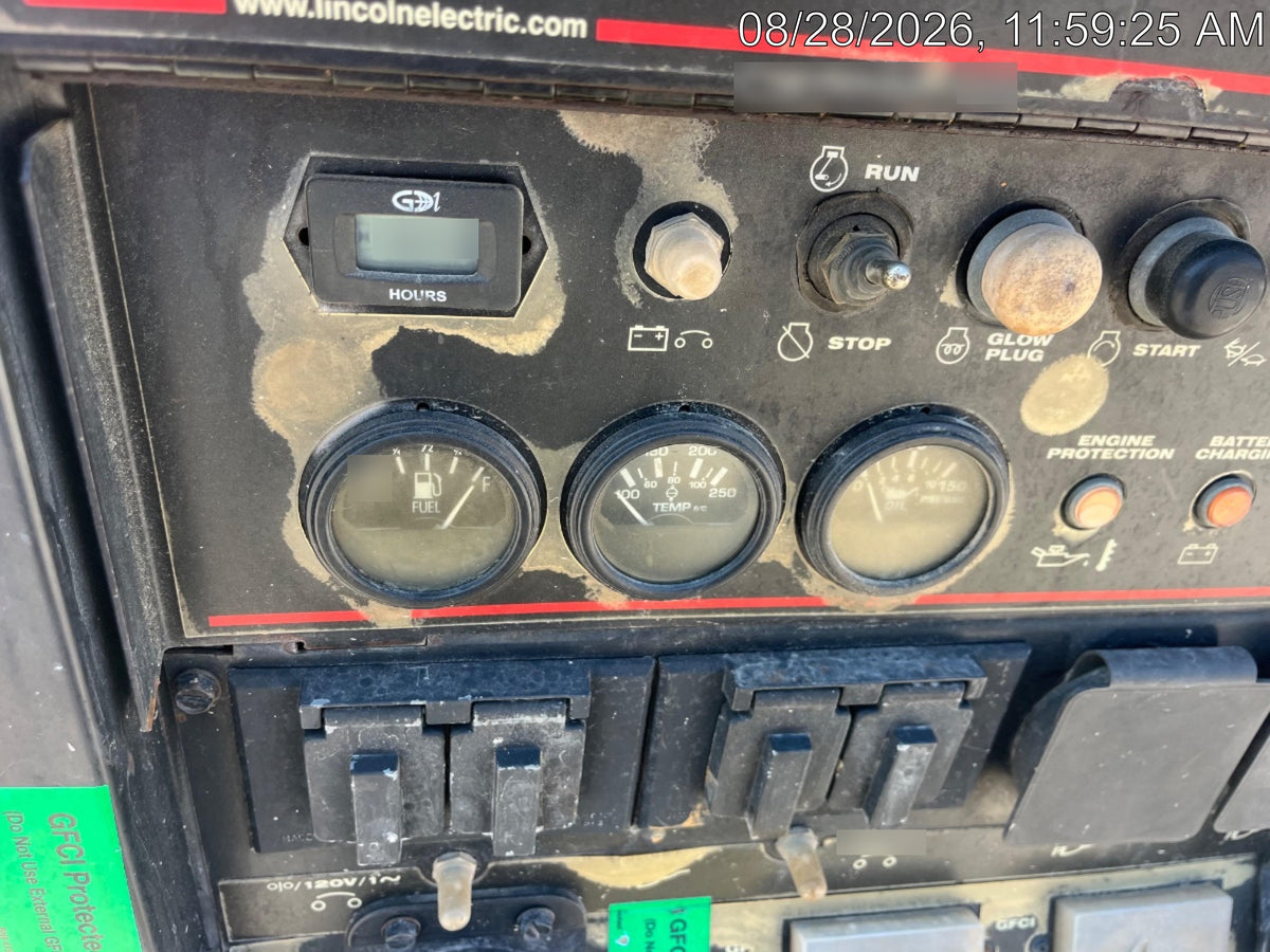 2019 Lincoln Electric Vantage 322 Ready-Pak 3, Two Wheel Trailer, Fender and Light Kit, Cable Rack
