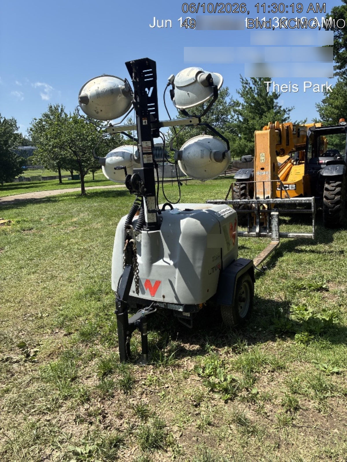 2019 Wacker Neuson LTV6L-MH Wacker Neuson LTV6L Mobile Light Tower w/Fuel Level Sensor Installed