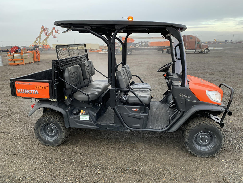 2020 Kubota RTV-X1140W-H 4WD utility cart -LED strobe -Windshield tempered glass -Plastic canopy -Wire harness kit -Backup alarm