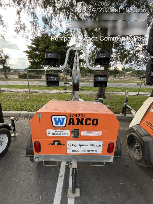 2023 Wanco WLTT-4MM4K Diesel, Deep Sea Controller, Shore Power Plug, Auto Start, (4) 350W LED Floodlights, 4kW Generator, 60 Gal Fuel Tank, 2" Ball, T3