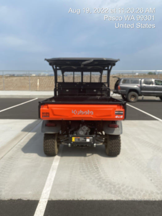 2021 Kubota RTV-X1140W-H Plastic Canopy, Windshield Acrylic Clear, LED Strobe Light, Wire Harness Kit, Back up Alarm