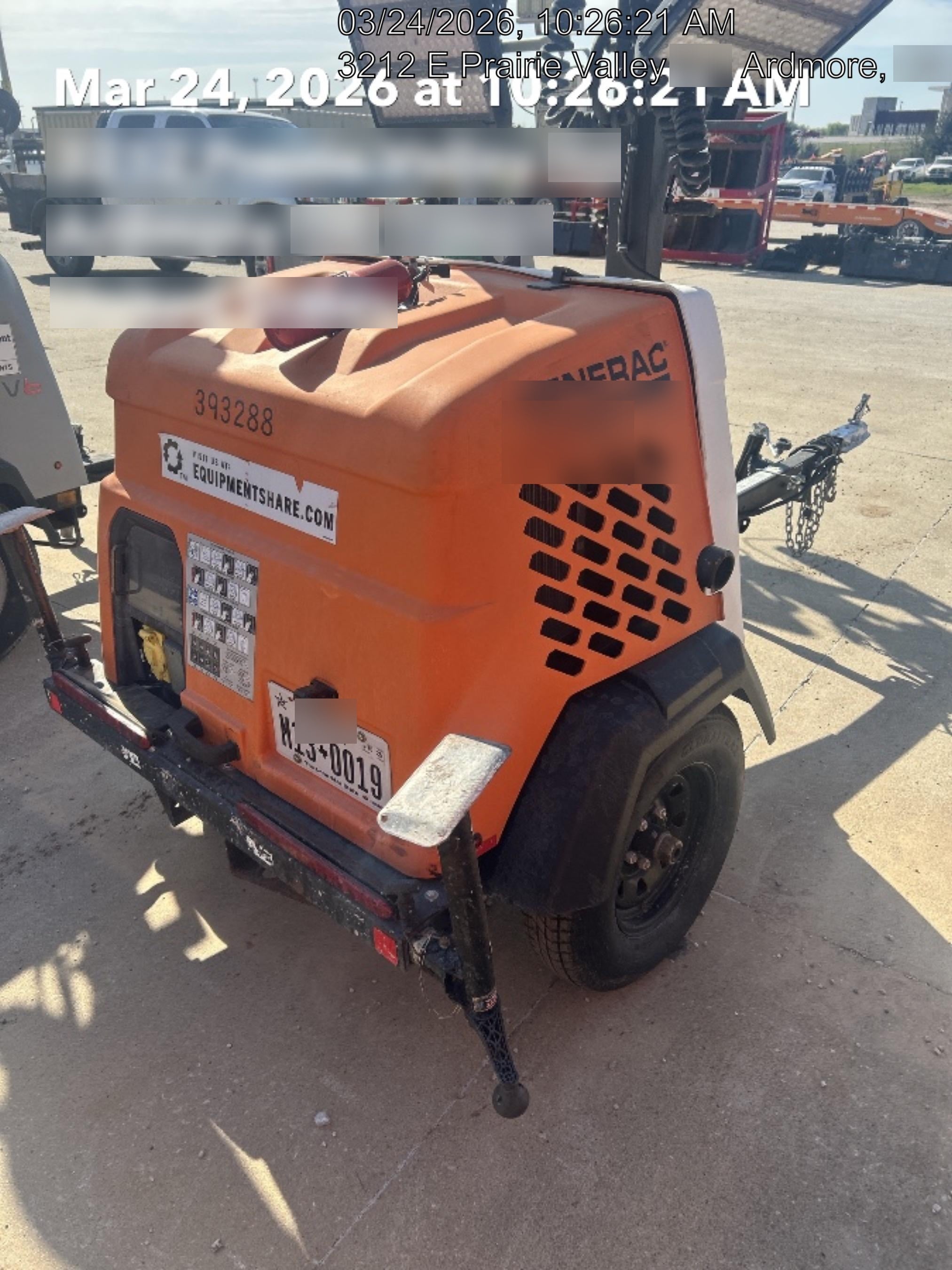 2024 Generac MLT2 Diesel, Flex Switch 120V Input, Powerzone Controller, 
(4) 320W LED Lights, 4kW Generator, 39.9 Gal Fuel Tank, 2" Ball, T3