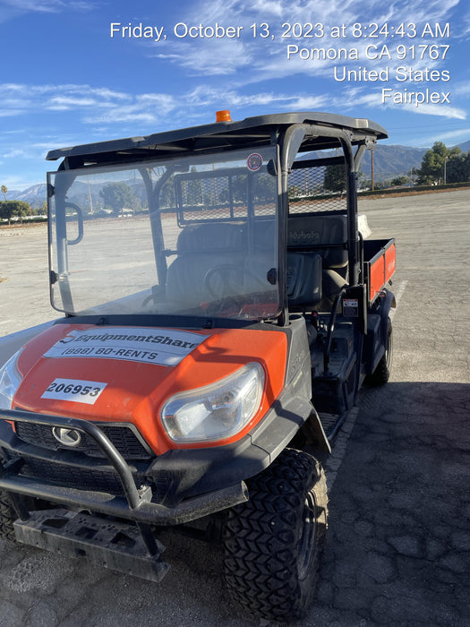 2022 Kubota RTV-X1140W-H Plastic Canopy, Windshield Acrylic Clear, LED Strobe Light, Wire Harness Kit, Back up Alarm