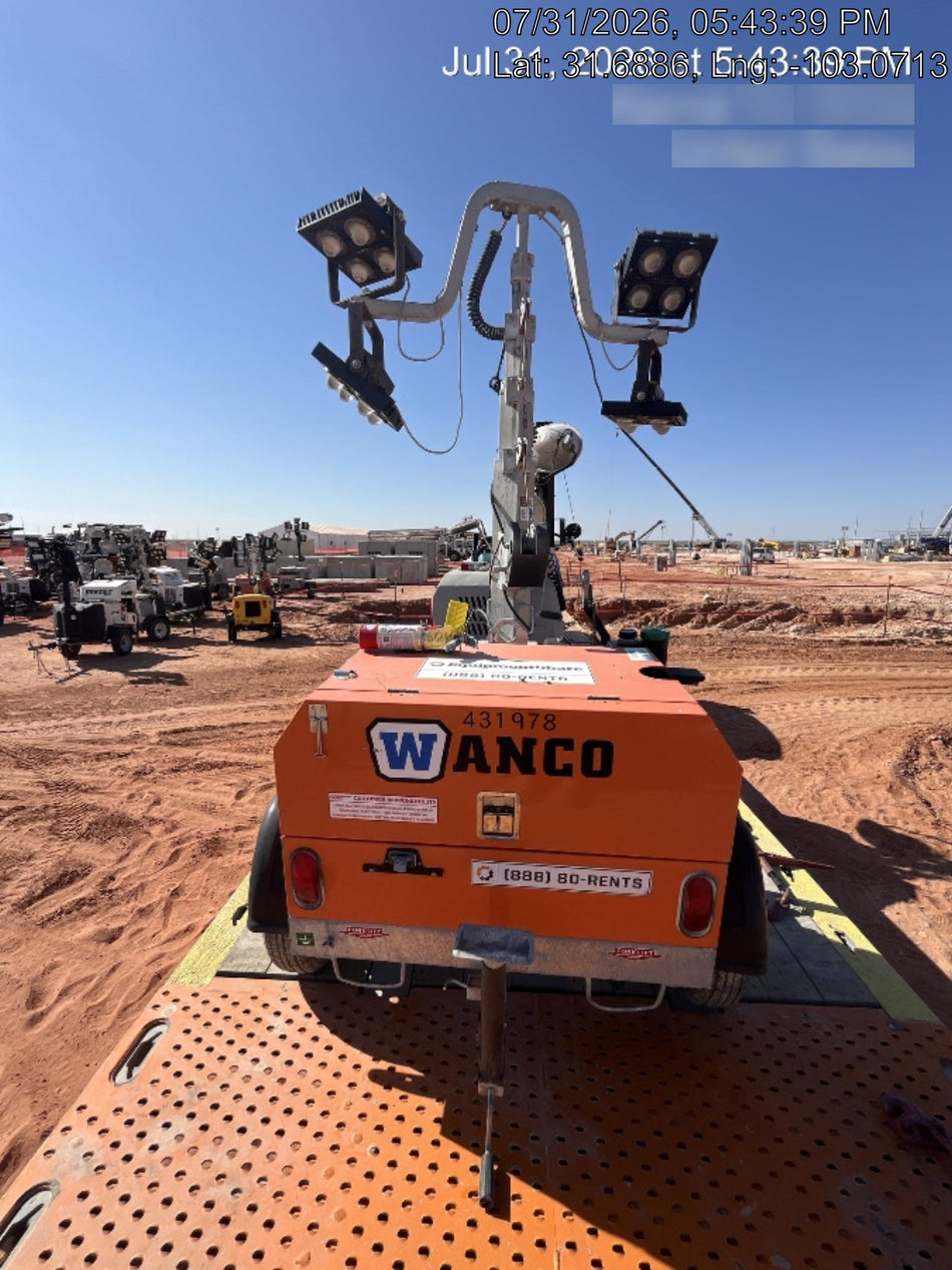 2024 Wanco WLTT-4MM4K Diesel, Deep Sea Controller, Shore Power Plug, Auto Start, (4) 350W LED Floodlights, 4kW Generator, 60 Gal Fuel Tank, 2" Ball, T3