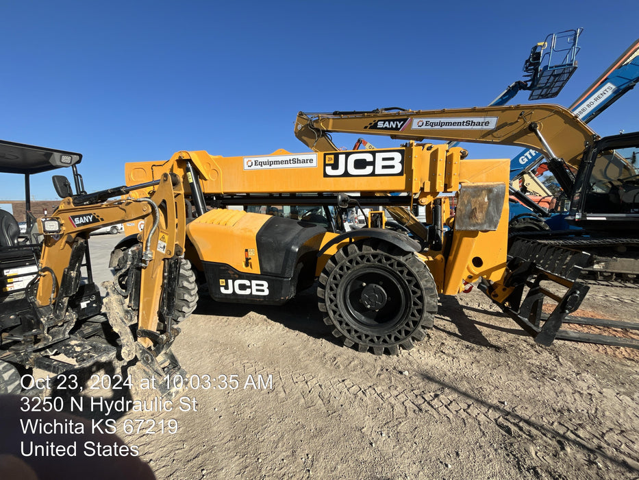 2020 JCB 510-56 Cab/Heat/Air, Solid Tires, Work Lights, Beacon, Aux Hydraulics, Back up Alarm, Lifting Eye, ES Decals