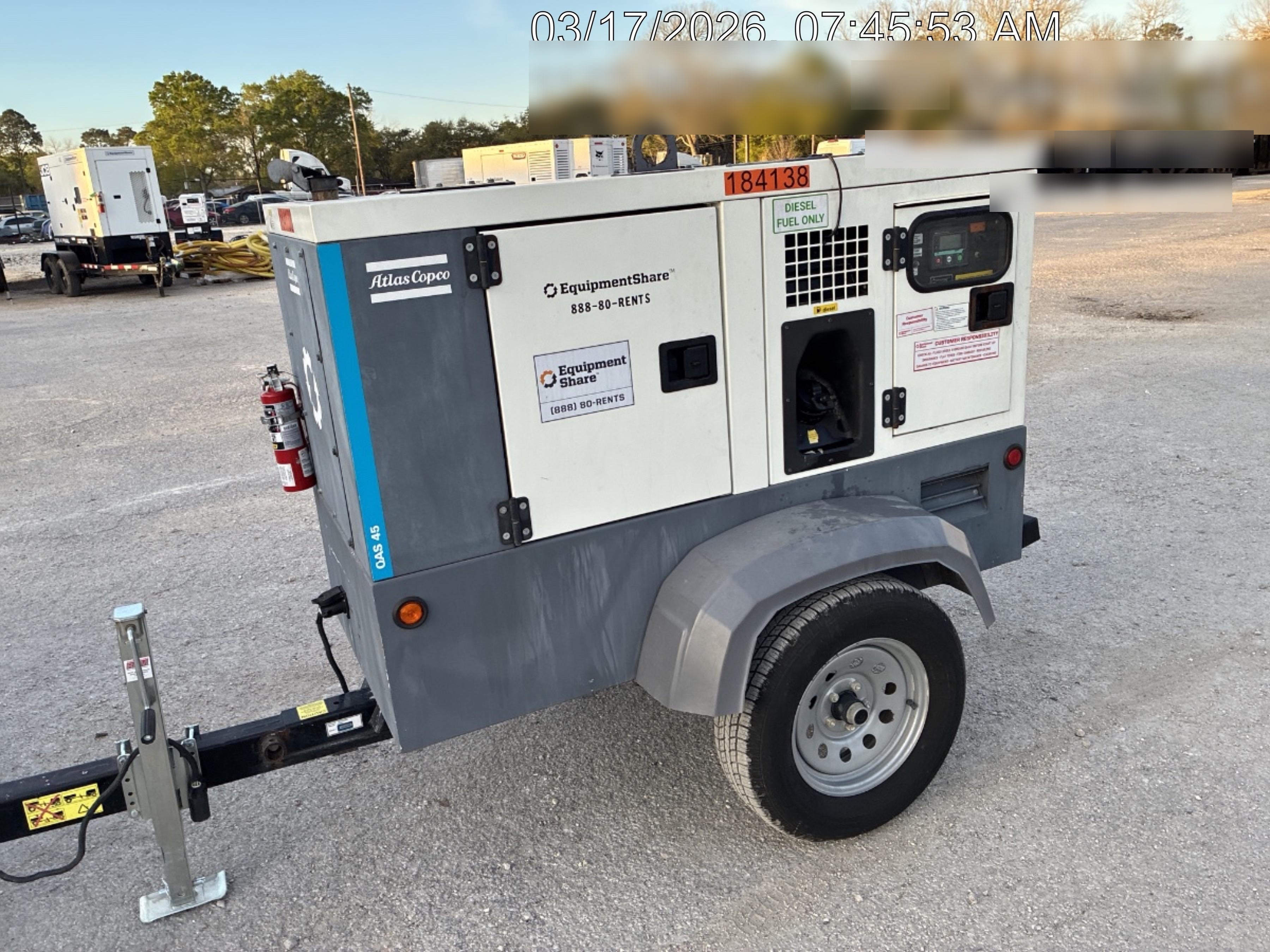 2021 ATLAS COPCO QAS45 CWK