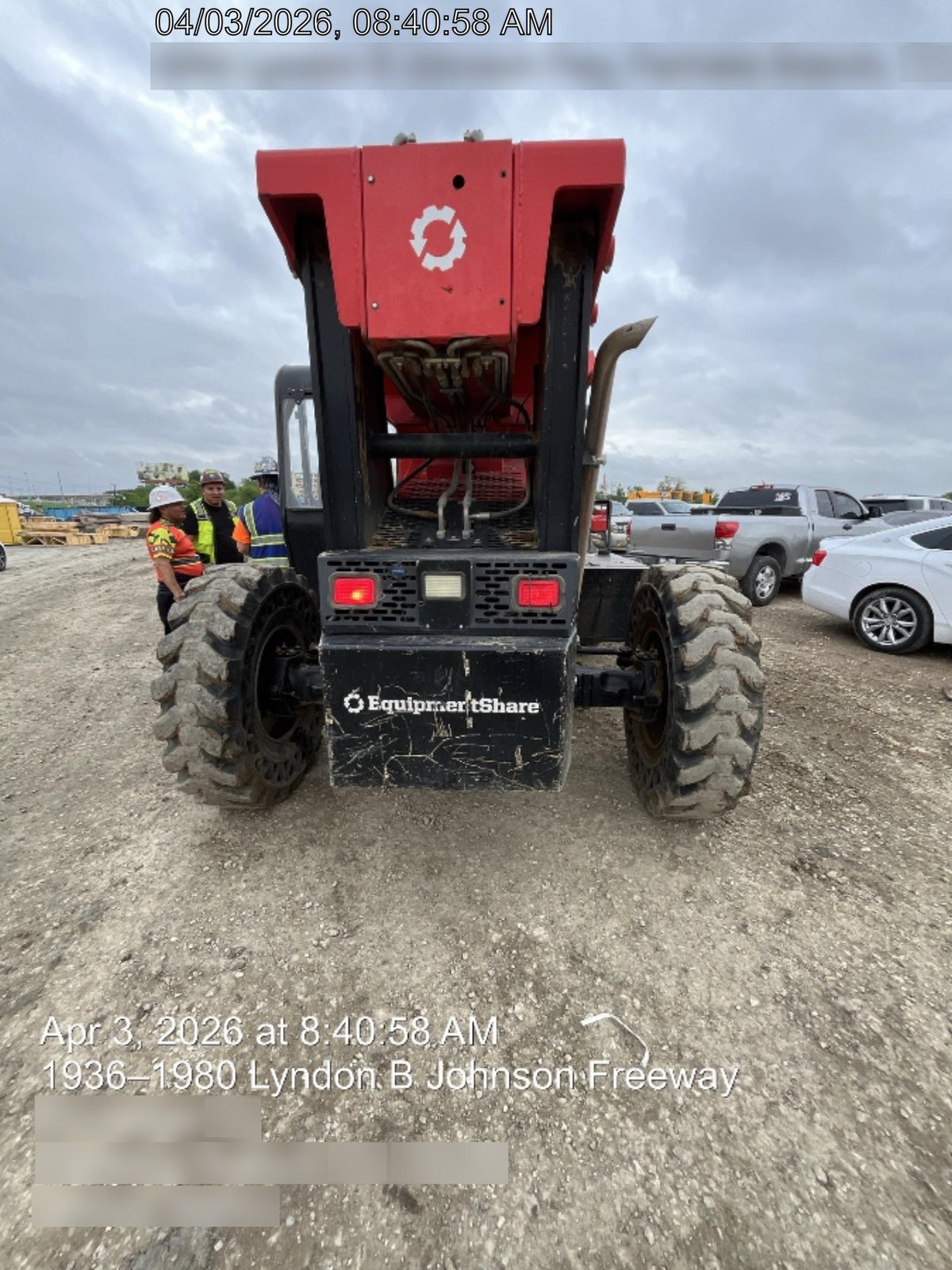 2019 Manitou MTA10055 Canopy, 120 HP, Solid Tires, Work Lights, Lift Hook, Auxiliary Hydraulics 66" Carriage and 60" Forks
