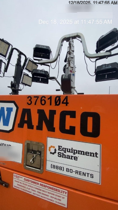 2023 Wanco WLTT-4MM4K Diesel, Deep Sea Controller, Shore Power Plug, Auto Start, (4) 350W LED Floodlights, 4kW Generator, 60 Gal Fuel Tank, 2" Ball, T3