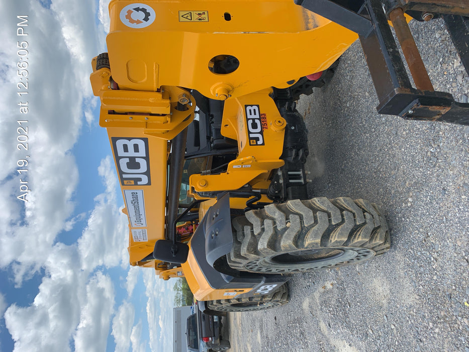 2020 JCB 509-42 Canopy, Solid Tires, Work Lights, Beacon, Aux Hydraulics, Back up Alarm, Lifting Eye, ES Decals