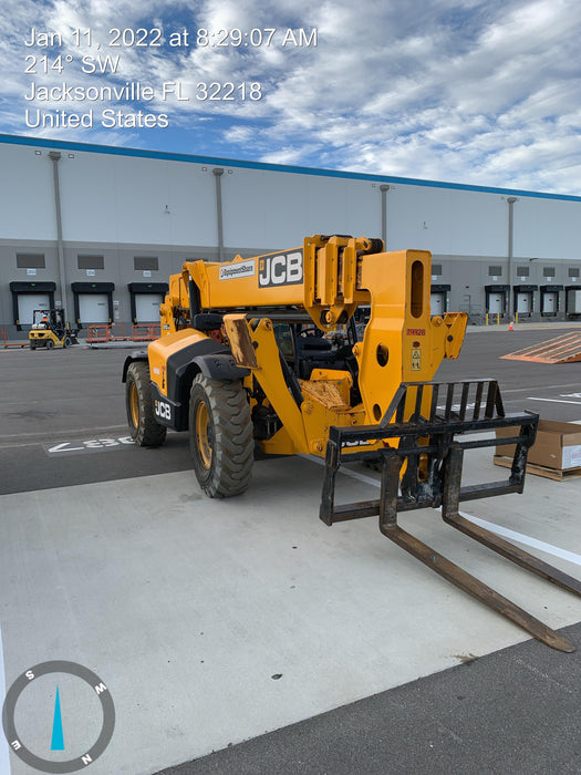2020 JCB 510-56 Canopy, Solid Tires, Work Lights, Beacon, Aux Hydraulics, Back up Alarm, Lifting Eye, ES Decals