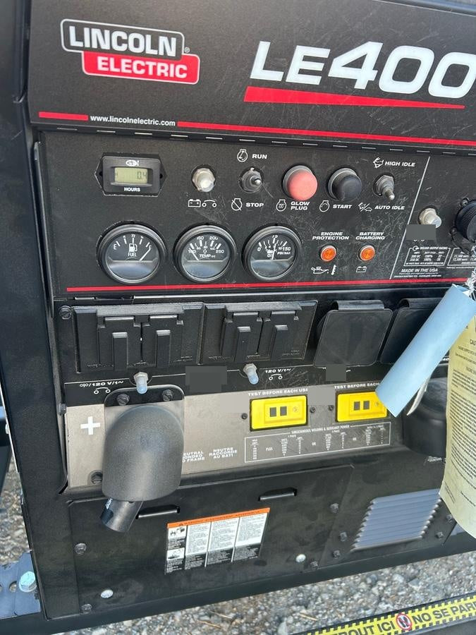 2022 Lincoln Electric LE400 Kubota V1505, Trlr, Cable Rack, Light Kit, ES Decals, T3