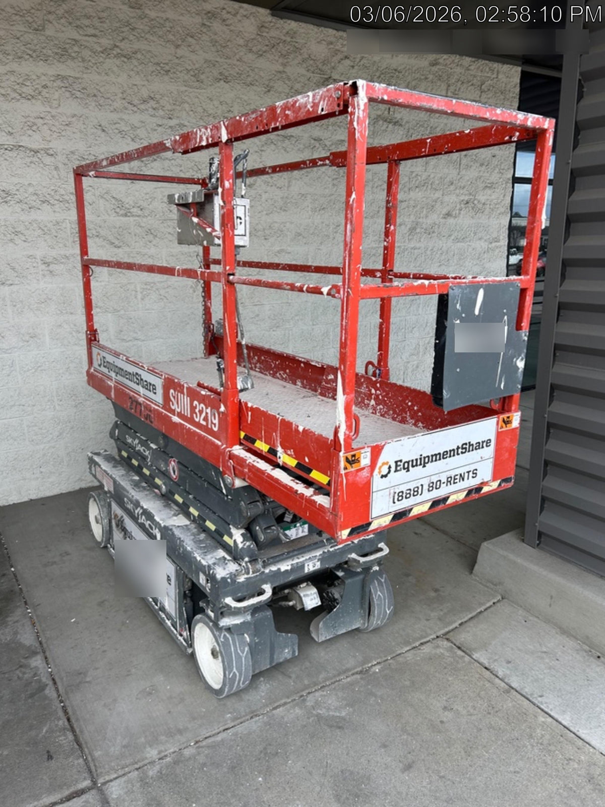 2019 Skyjack SJIII-3219 Standard Options
