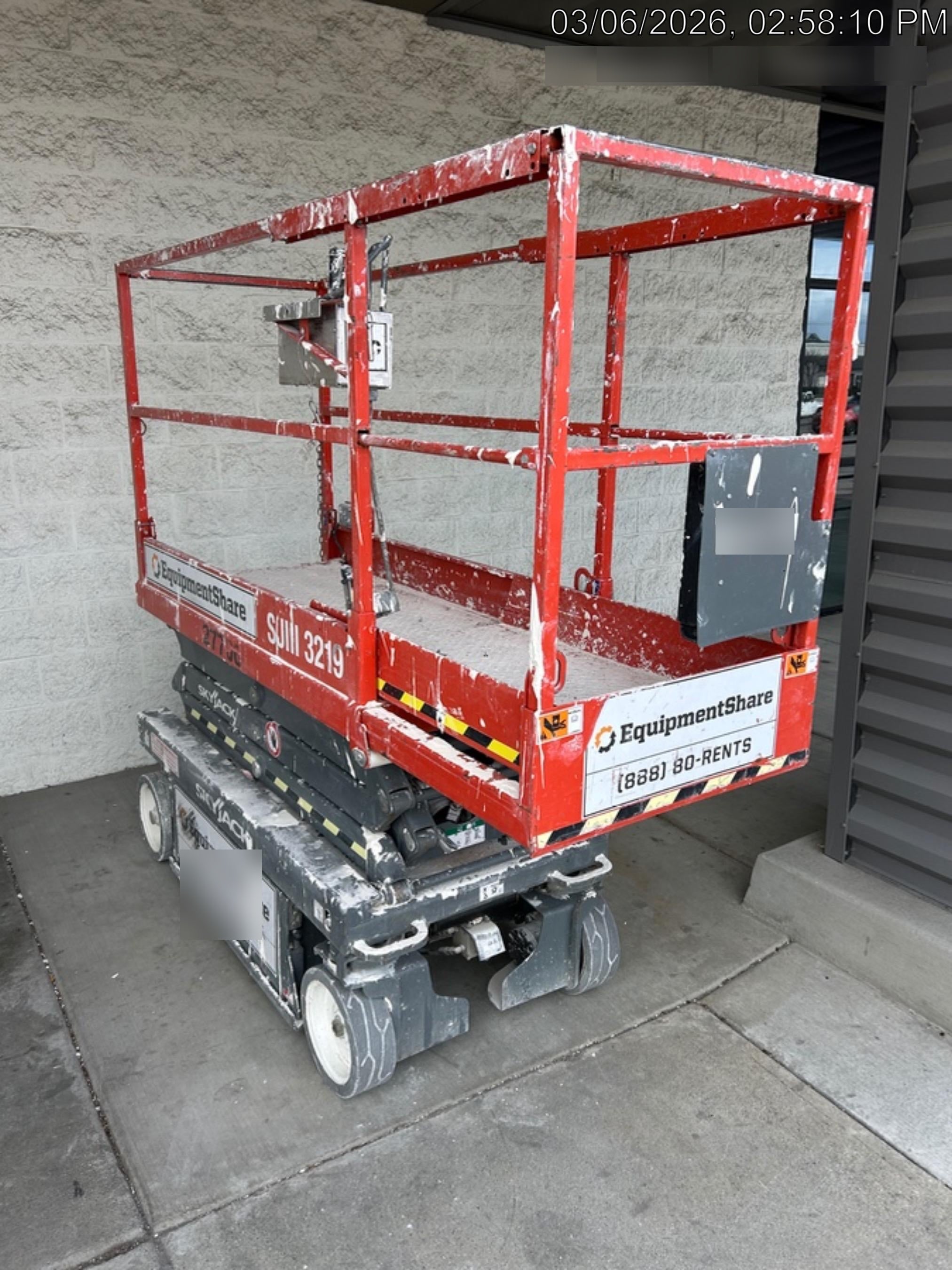 2019 Skyjack SJIII-3219 Standard Options
