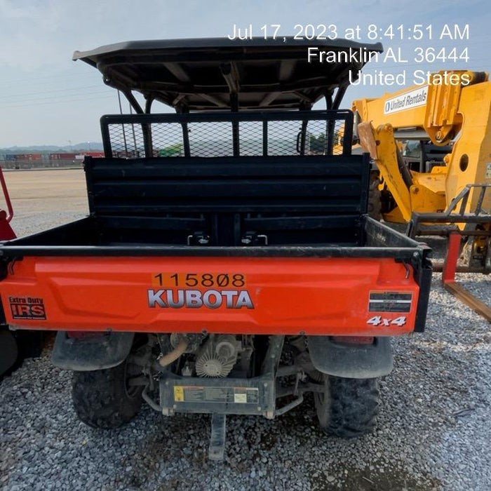 2020 Kubota RTV-X1140W-H 4wd Utility Cart, 4 Seat, Diesel, LED Strobe, Windshield Tempered Glass, Plastic Canopy, Wire Harness Kit, Backup Alarm