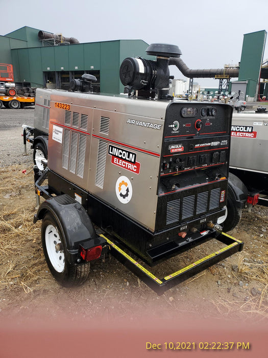 2021 Lincoln Electric Air Vantage 566 Air Vantage 566X Ready Pak 3 (includes trailer, cable rack, fender light kit); no telematics