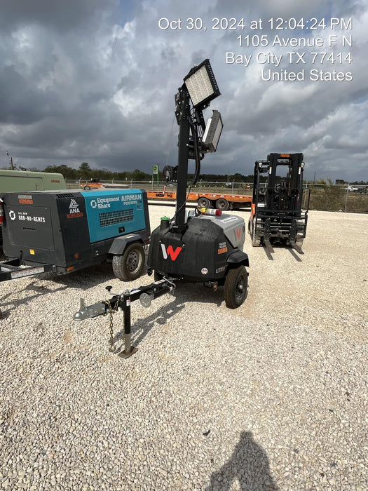 2024 Wacker Neuson LTT4 Diesel, Kohler KDW702, Deep Sea Controller, Auto Start, LED 320W, Bypass Outlet, T3