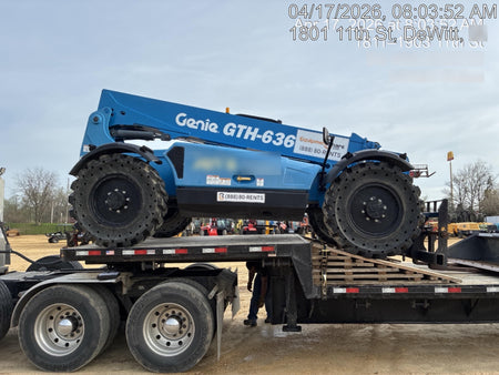 2018 Genie GTH-636 Genie GTH-636 w/Open ROPS, Solid Tires, Work Light/Beacon, 48" Carriage and Forks