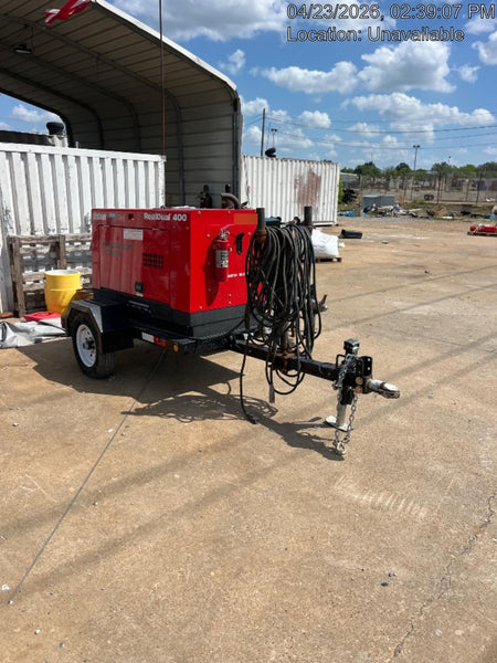 2023 Shindaiwa DGW400MDL Kubota D902 Engine, 23 HP, Dual Op Welder, Wire, Arc, Droop Stick, Tig, and CC Stick Functionality, Simulphase, 3 Phase and 1 Phase Gen Output, Single Axle NB Trlr, Slr Trckl Chrg 12V 12W, Fire Ext, T3