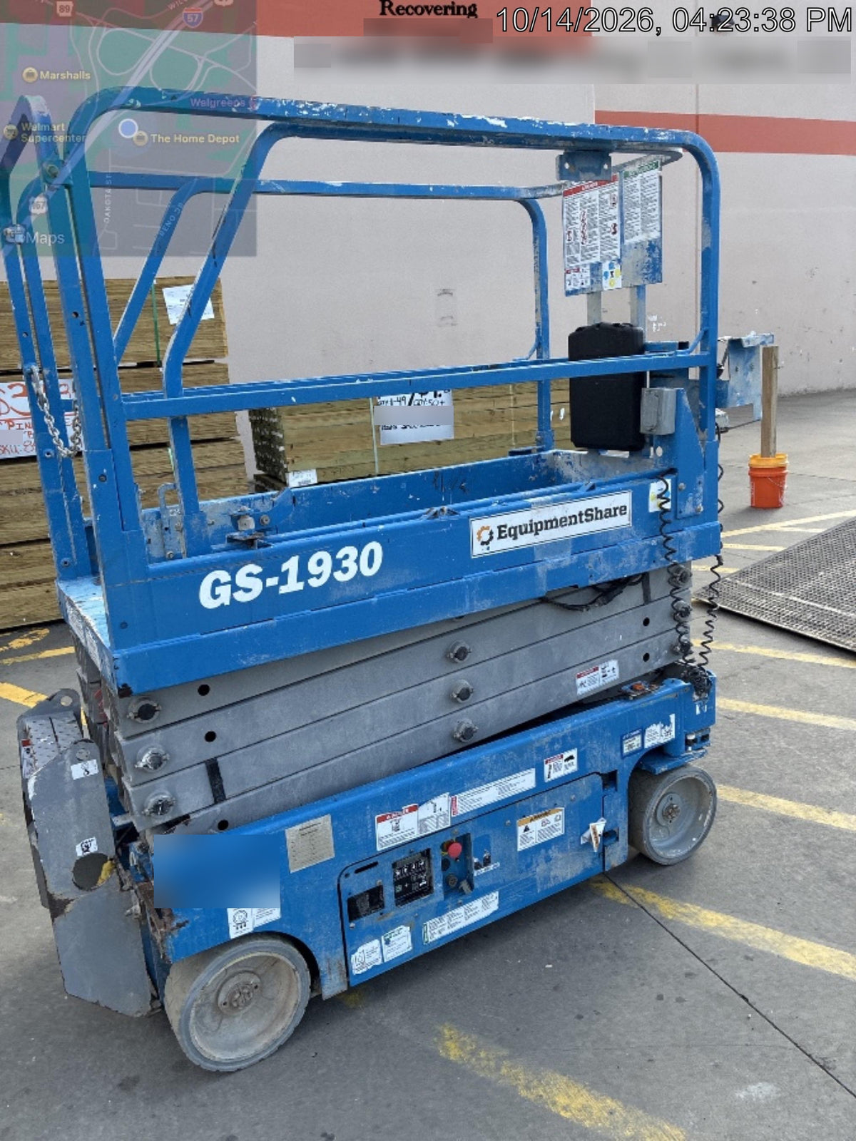 2019 Genie GS-1930 Fixed rails with chain Entry