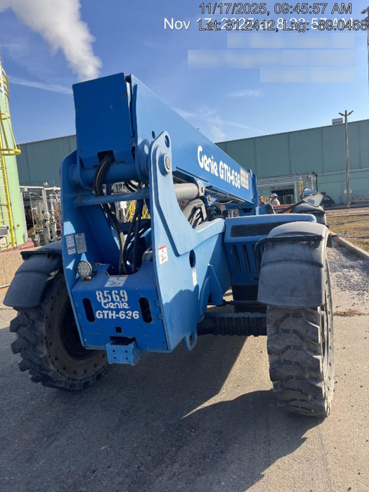 2018 Genie GTH-636 Genie GTH-636 w/Open ROPS, Solid Tires, Work Light/Beacon, 48" Carriage and Forks