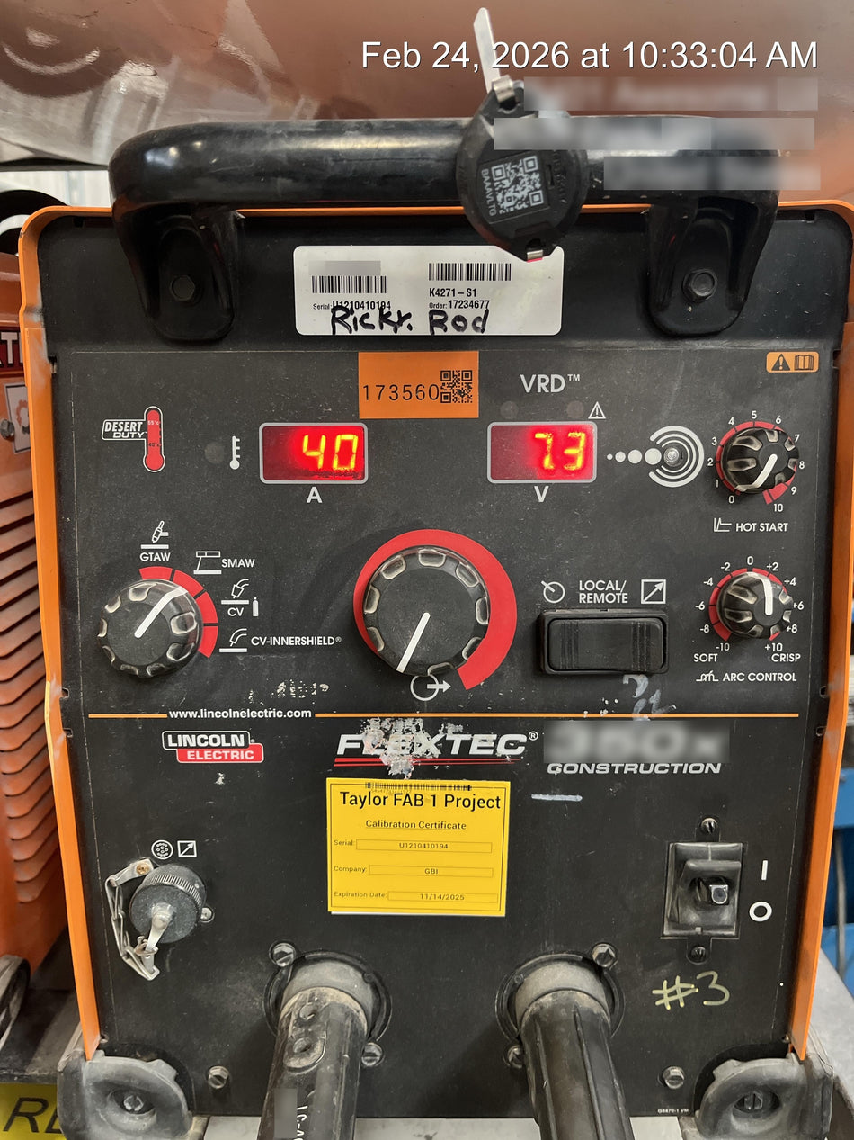 2021 LINCOLN ELECTRIC FLEXTEC 350X