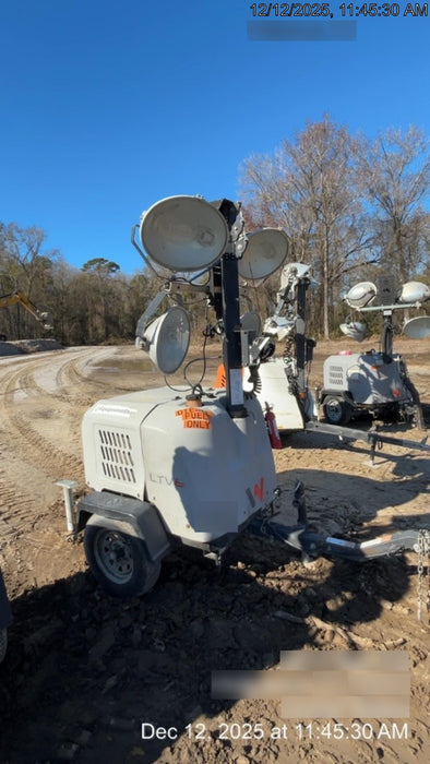 2018 Wacker Neuson LTV6K-MH Wacker Neuson LTV6K Mobile Light Tower w/Fuel Level Sensor Installed
