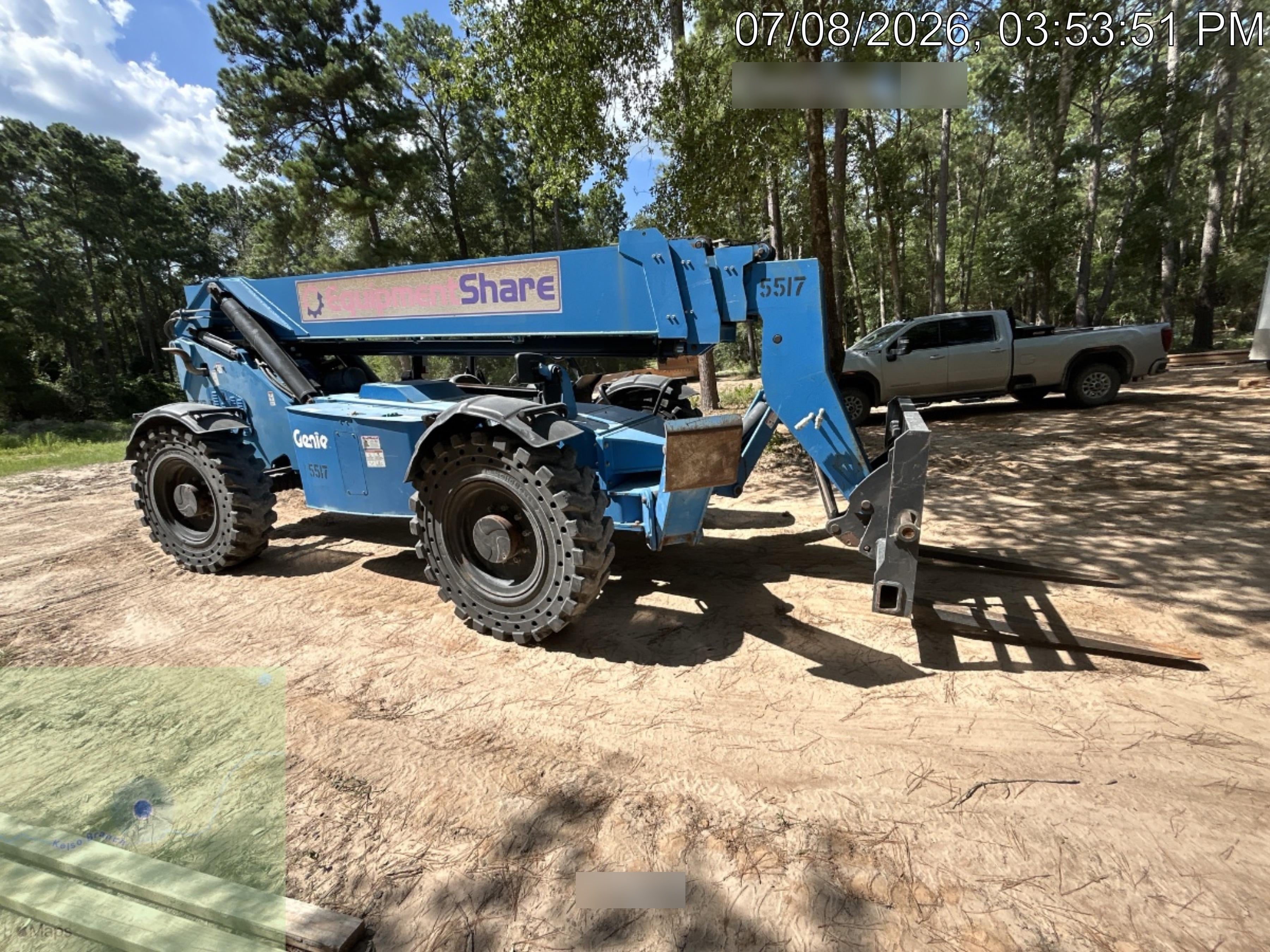 2017 Genie GTH-1056 Genie GTH1056, Solid Tires, 60" carriage, Open ROPS