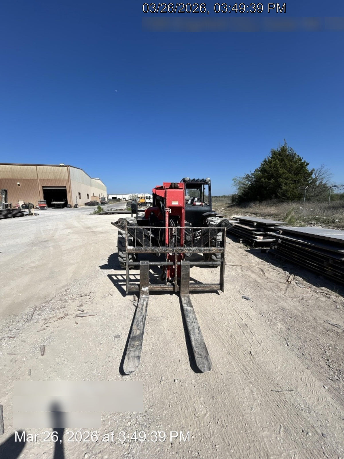 2019 Manitou 12042 Canopy, 120 HP , Solid Tires, Work Lights, Lift Hook, Auxiliary Hydraulics 66" Carriage and 60" Forks